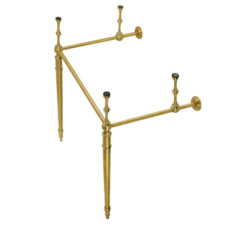 Fauceture VPB33227 Edwardian Brass Console Sink Legs, Brushed Brass VPB33227